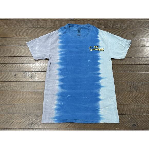 The Simpsons T-Shirt Tie Dye Lisa Simpson Blue Unisex- Urban Outfitters - Size S - Picture 6 of 6